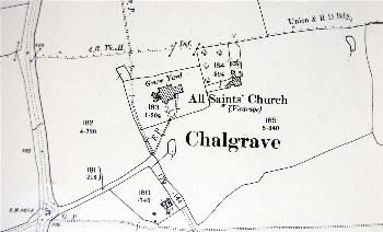 The area around the church in 1901